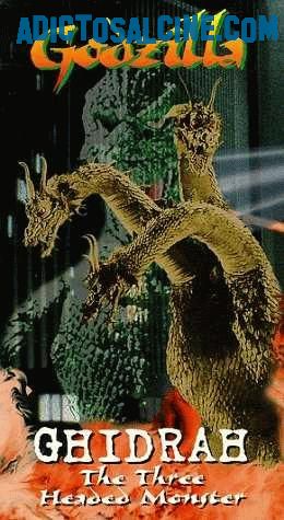 Carátula de el dragón de tres cabezas godzilla contra ghidorah
